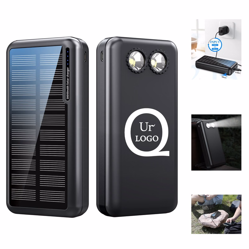 20000Mah Solar Power Bank Flashlight