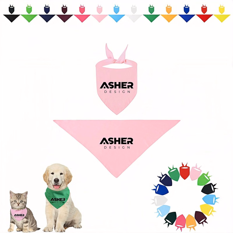 Custom Printed Washable Dog Saliva Towel Scarf