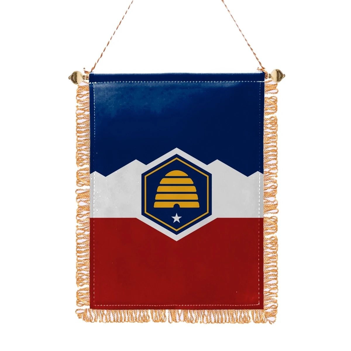 3.5"X4.5" Poly-Rayon Mini Banner - Utah (Design 2023) 1