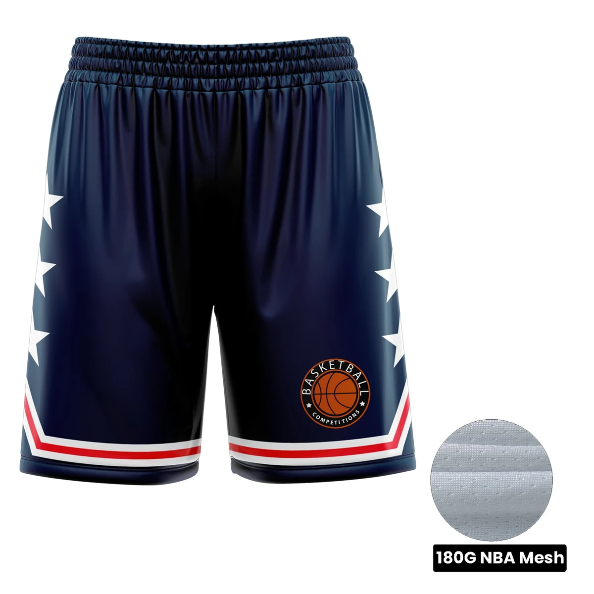 Unisex And Kids' Full Sublimation Basketball Short Length Shorts - 180g Nba Fabric 1