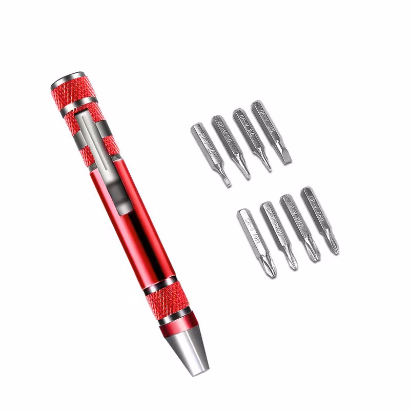 Pen Shaped Metal Screwdrivers 8 screwdriver head sets with magnetism