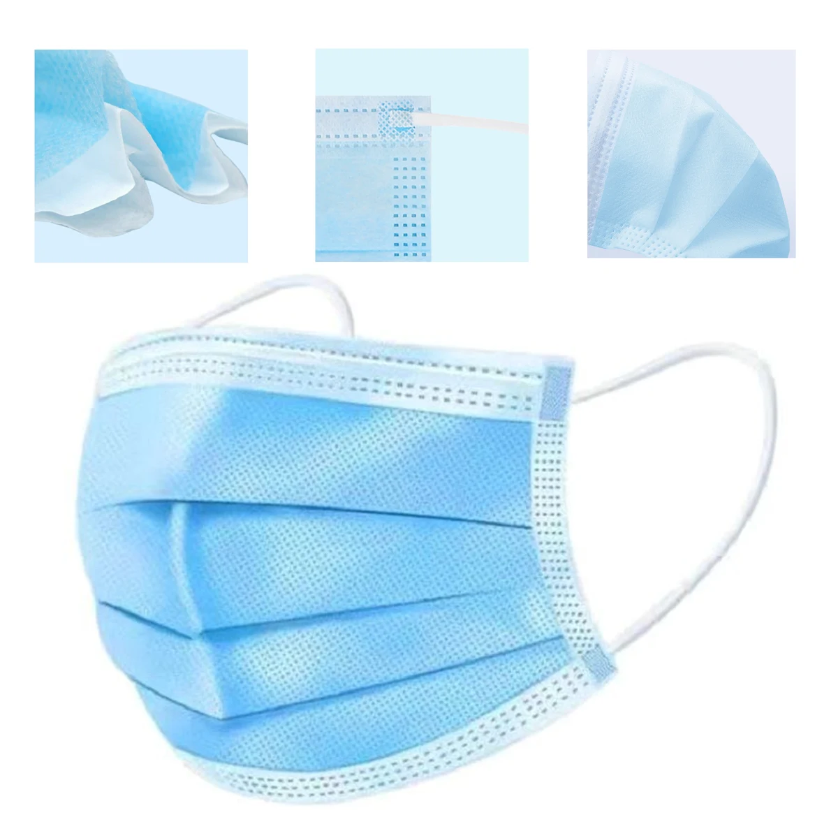 ?Triple-Layer Disposable Masks-Melt-Blown Filter & DDP Shipping 1