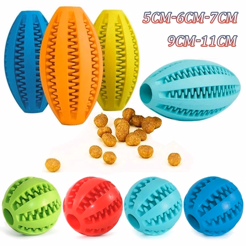 Interactive Rubber Balls For Dogs Puppy Cat Chewing Toys