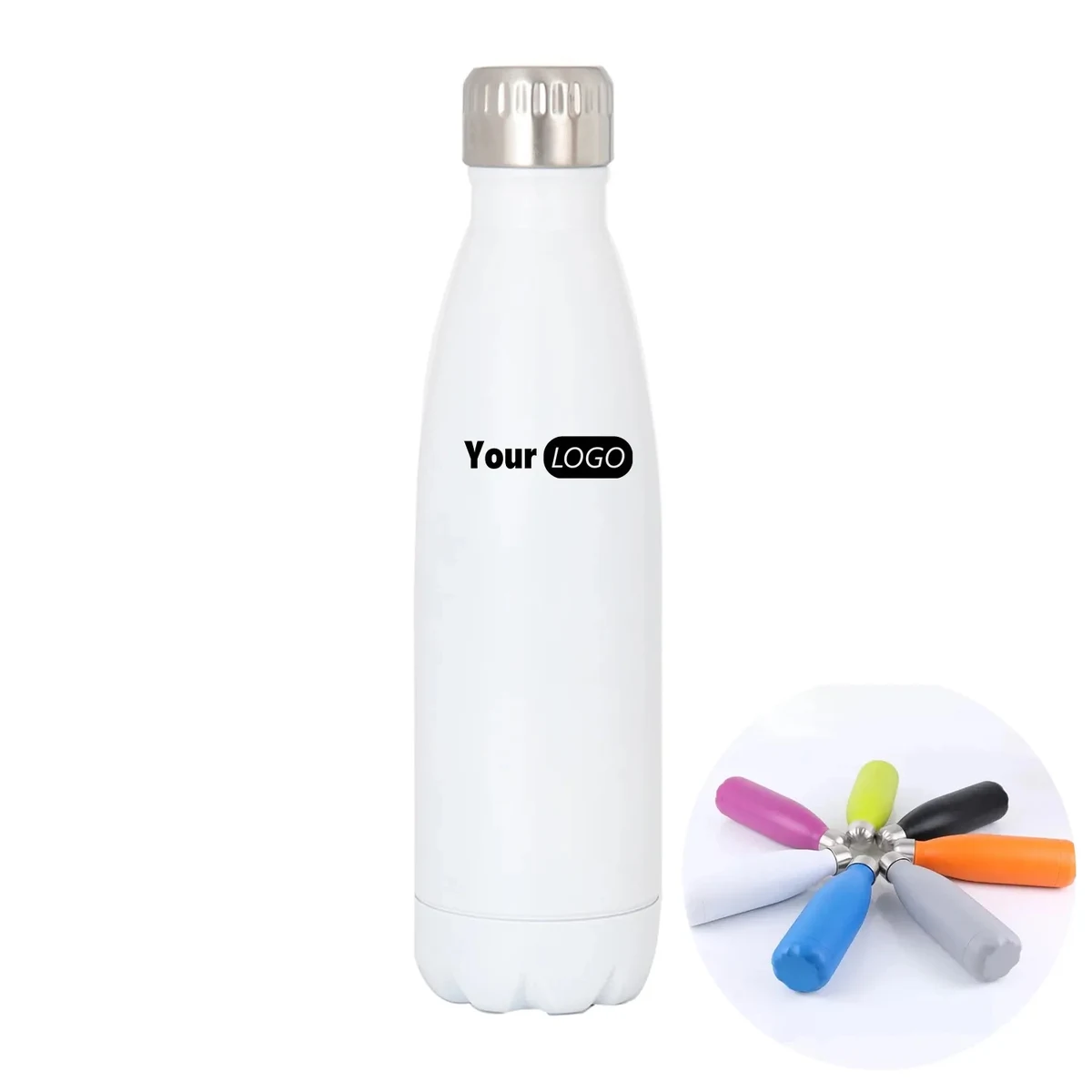 Double Wall Stainless Bottle, custom water bottle with logo imprint 1