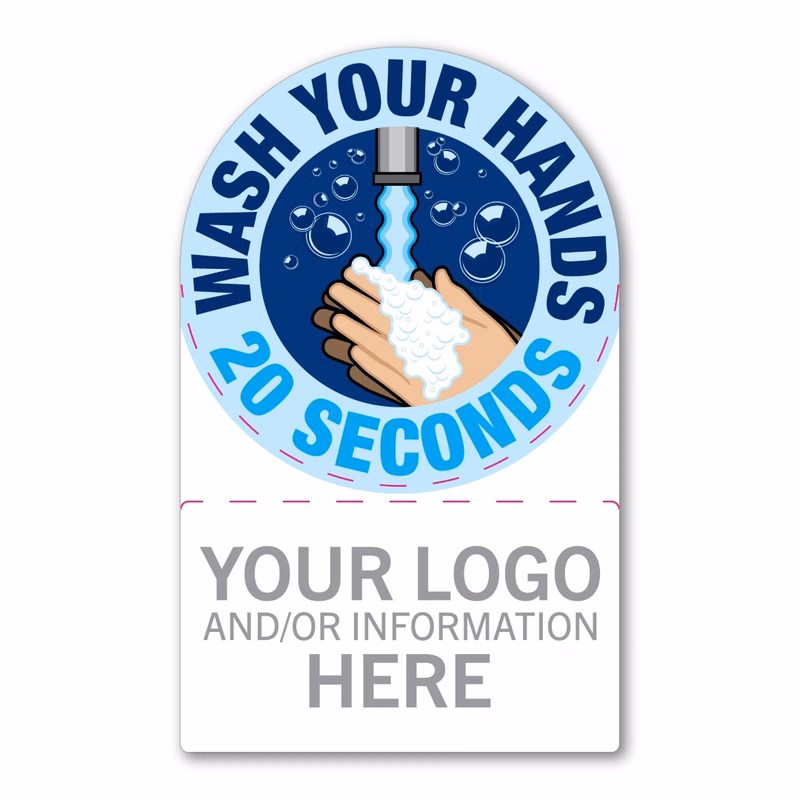Wash Your Hands Magnet - 3.5" x 5.625" - 20 mil