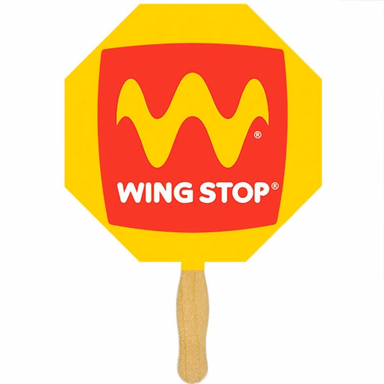 Octagon Sandwiched Hand Fan (2 Side/1 Imprint Color)