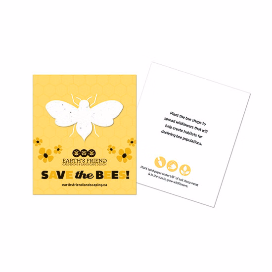 Save The Bees Plantable Bee Cards