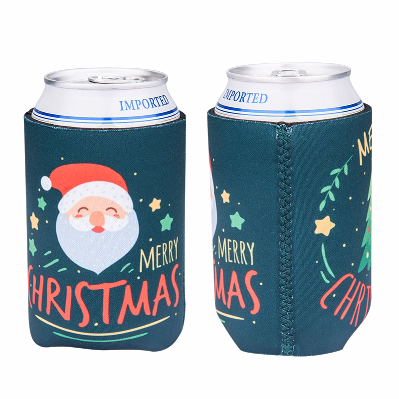 Christmas Neoprene Can Coolers