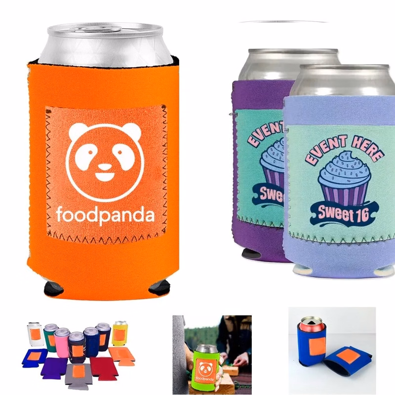 Neoprene Can Holders With Pocket