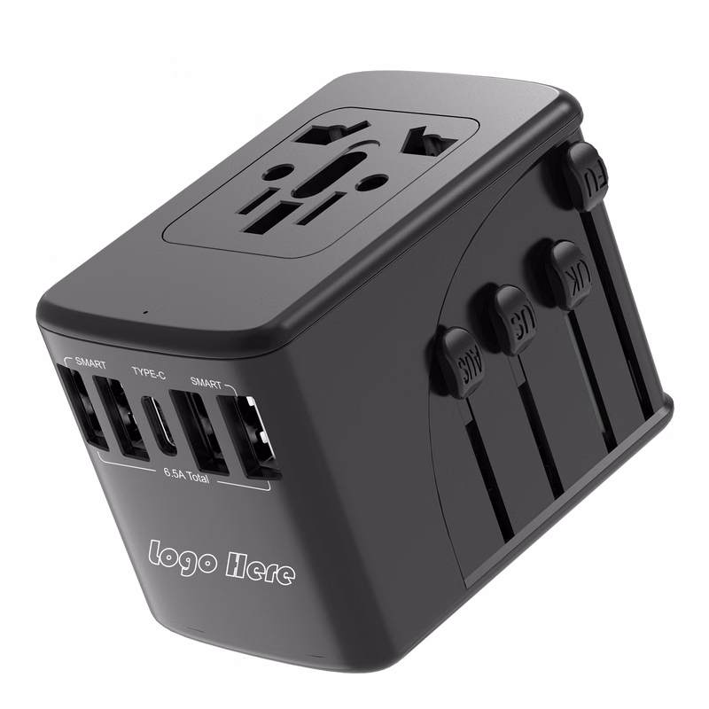 Smart Universal Plug Adapter With Custom Logo