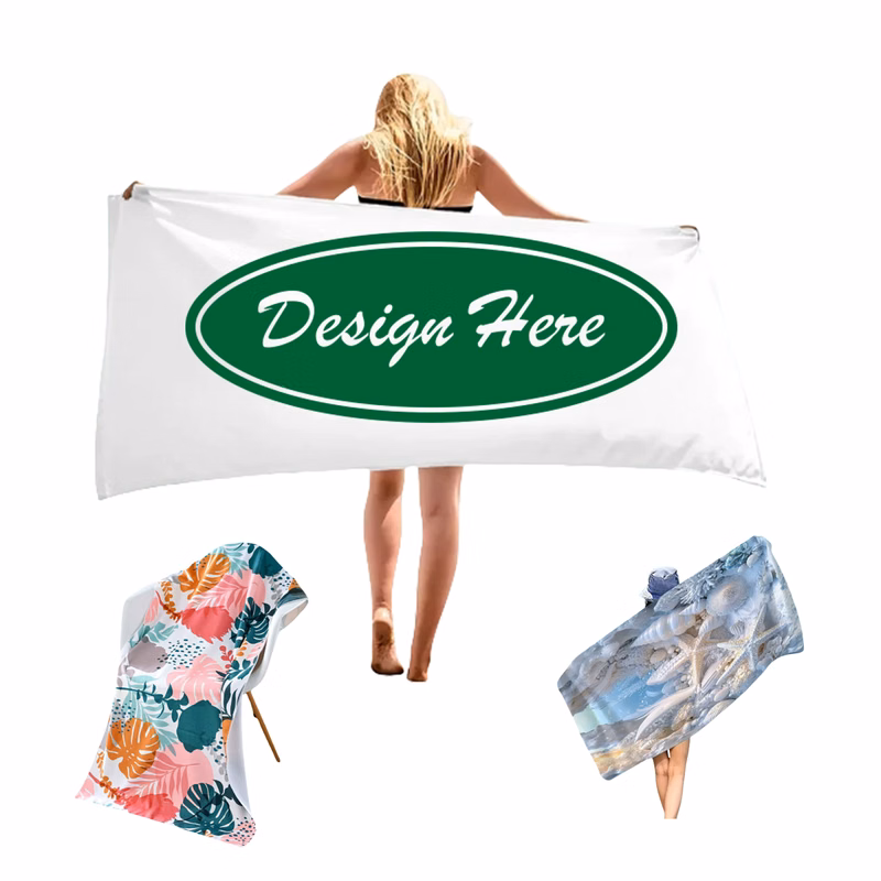 Full Color Customizable Quick-Dry Beach Towel MOQ50