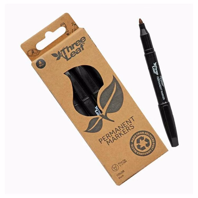 Permanent Markers - Black 4 Pack