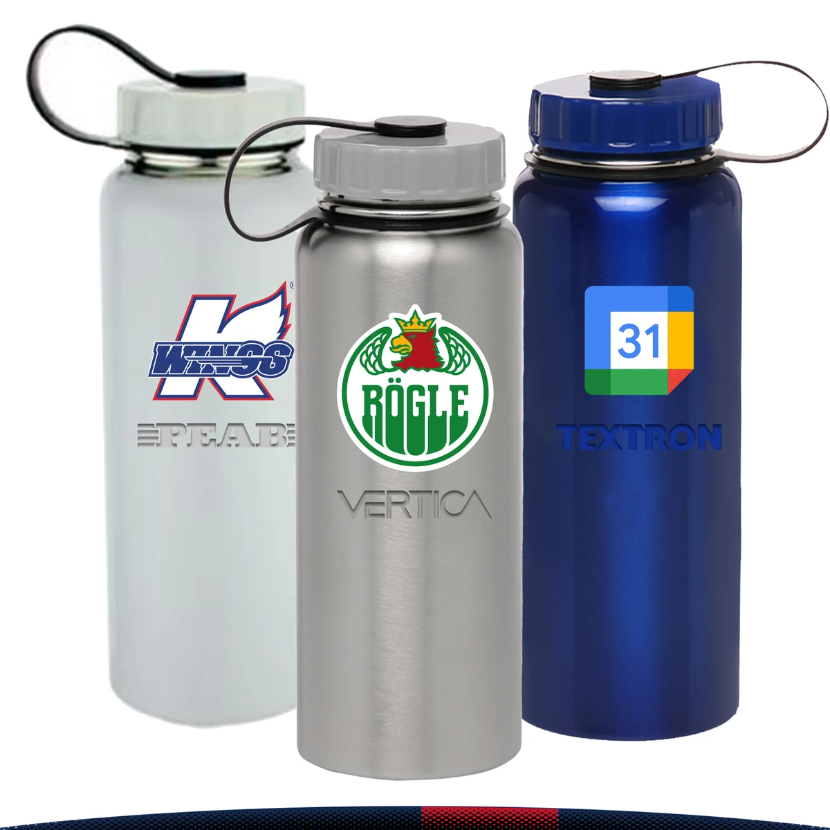 Peurl Stainless Steel Sports Bottle - 34 OZ. 1