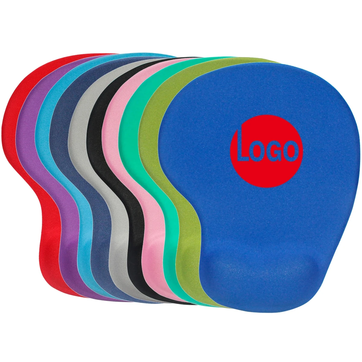 Silicone Rubber Base And Lycra Cloth Mouse Pad Wrist Support 1
