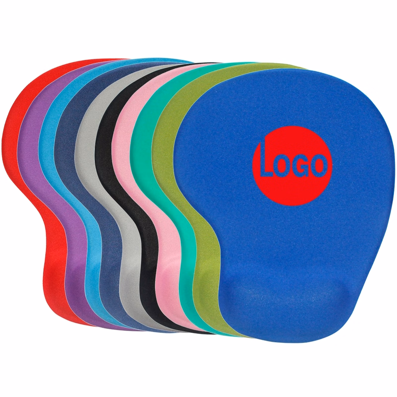 Silicone Rubber Base And Lycra Cloth Mouse Pad Wrist Support