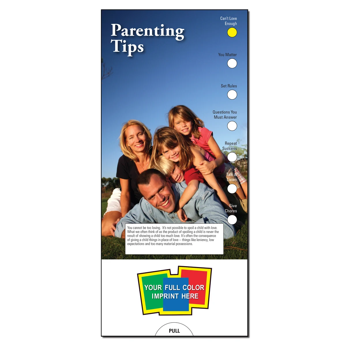 SLIDE CHART - Parenting Tips Slide Chart 1