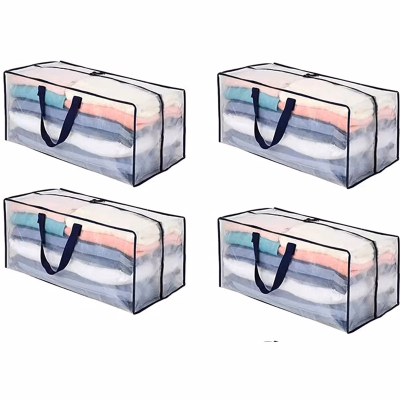 College Packing Storage Bag Clear Sturdy Handles