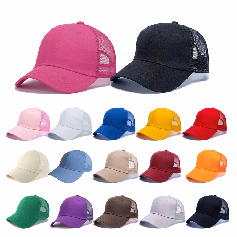 6 Panel Mesh Back Trucker Cap