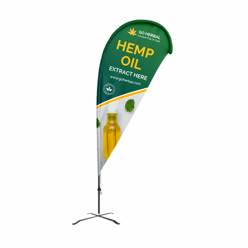 Flex Blade® G7 Teardrop Banner Flag Only, Single-Sided - 6' Outdoor Flag