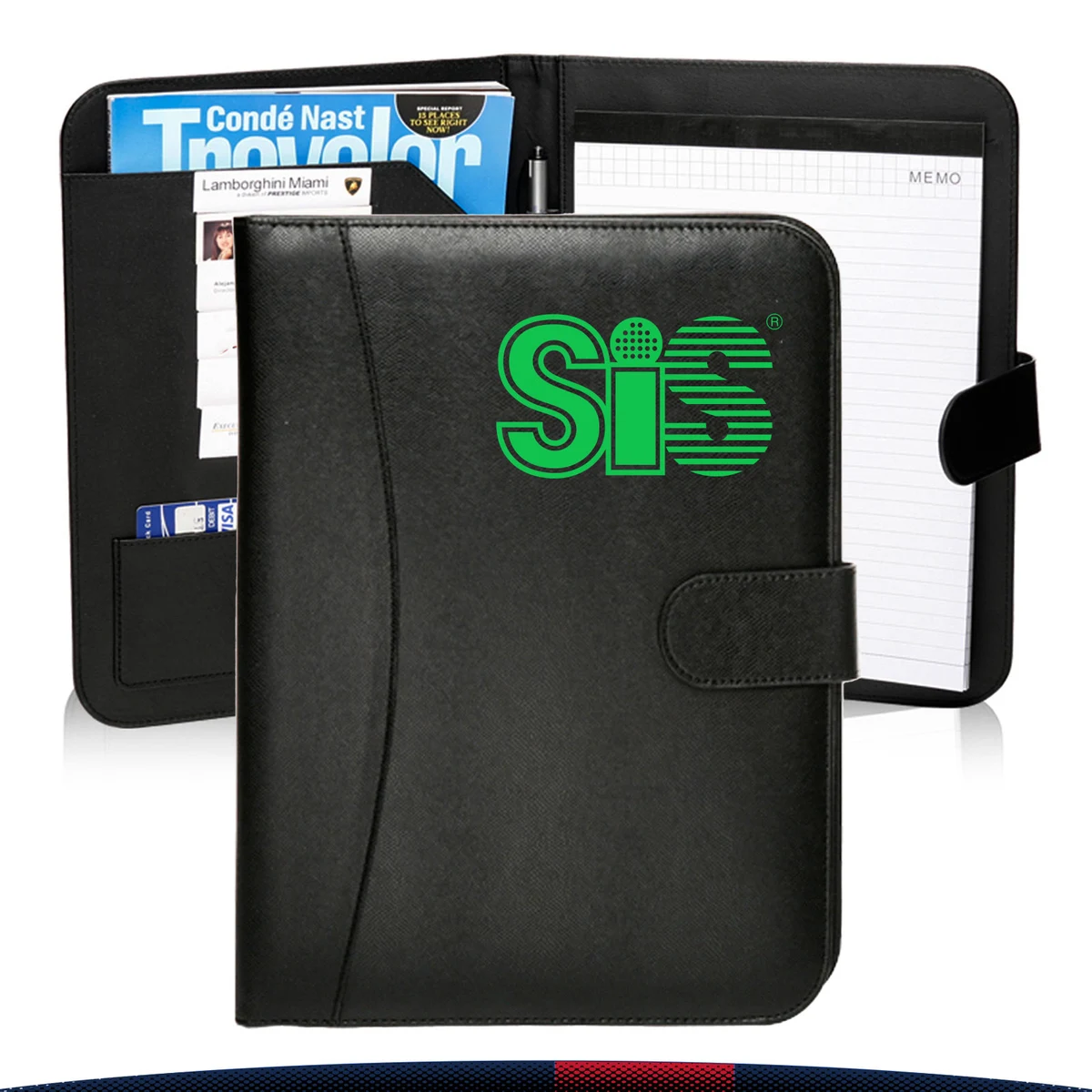 Qixey Leatherette Portfolios 1