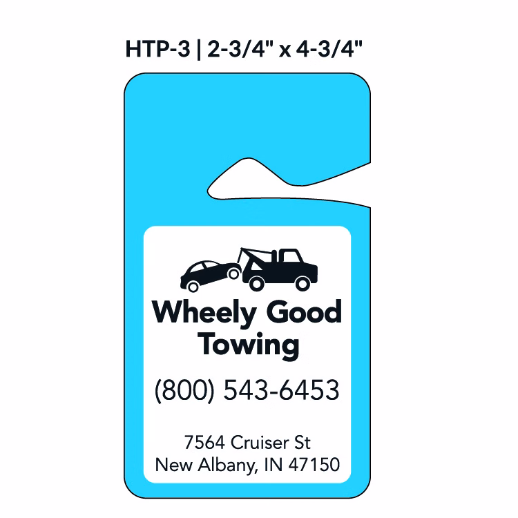 Non-Numbered Hang Tag w/1 Side Imprint (2¾"x4¾")