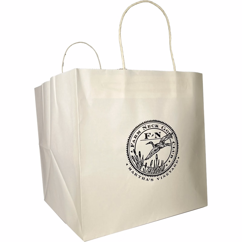 Paper Take Out Bags - Hot Stamp Printed