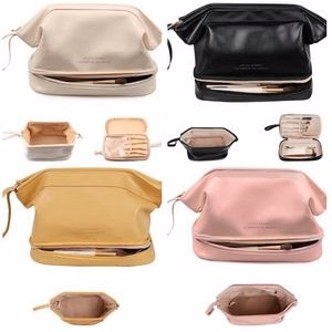 Waterproof PU Double Layers Cosmetic Bag