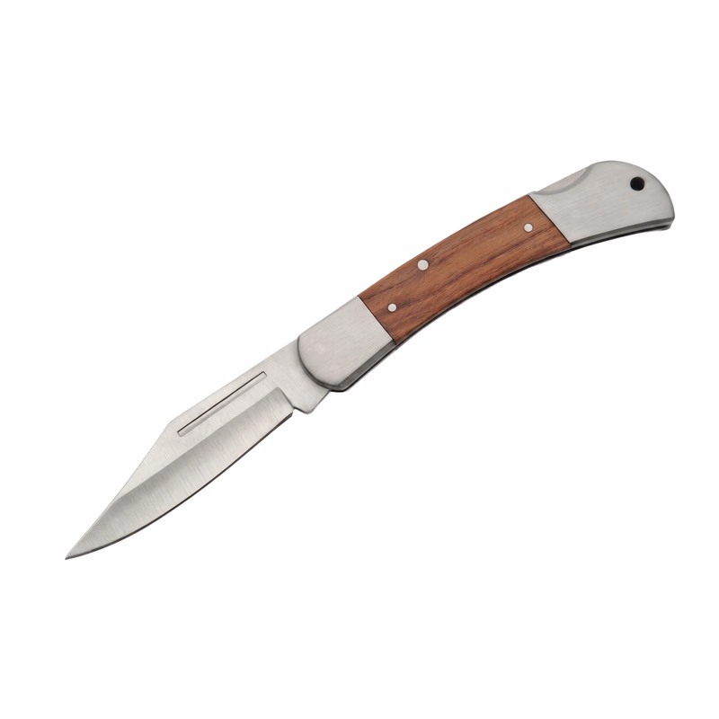 4.5" Wood Handle Folding Pocket Knife