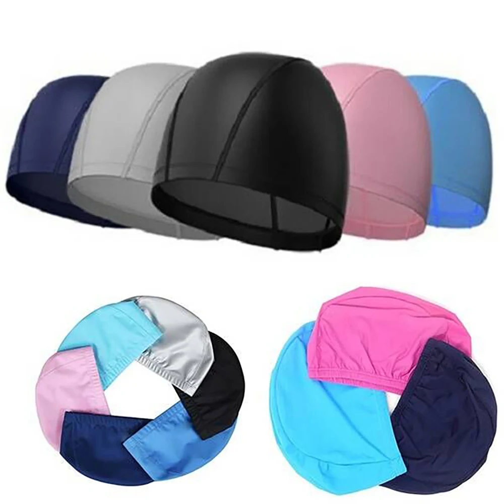 Adult Swim Cap Lycra with PU Coating High Elasticity Swimming 1