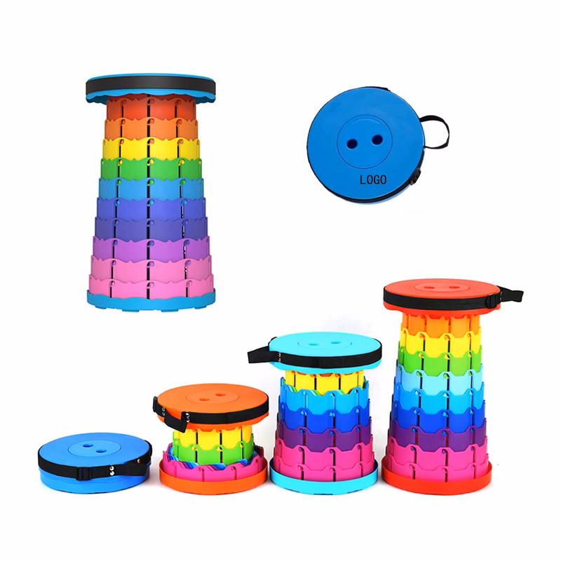 Outdoor Rainbow Color Folding Stool