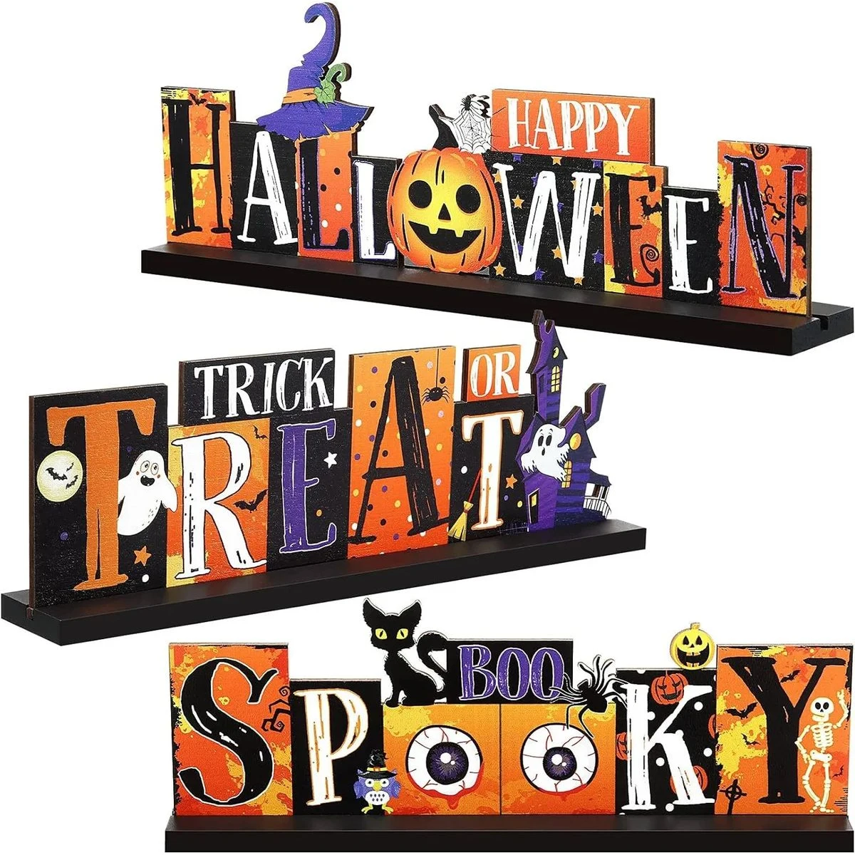 3 Pieces Halloween Table Decorations 1