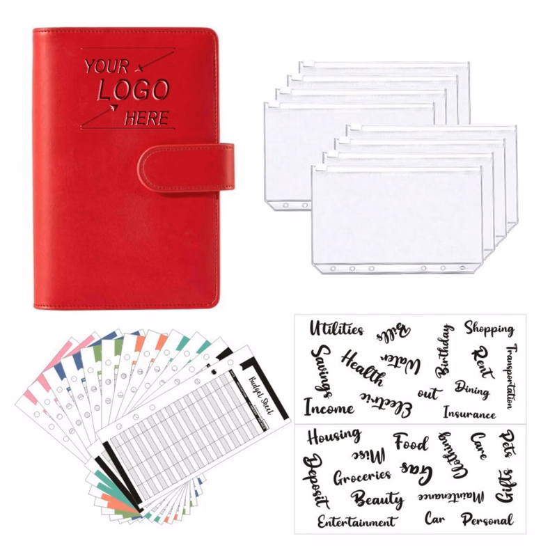 A6 PU Leather Binder Budget Planner