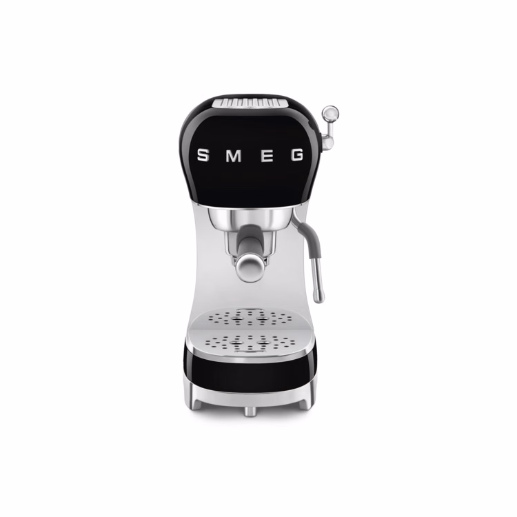 SMEG Espresso Coffee Machine - Black Glossy