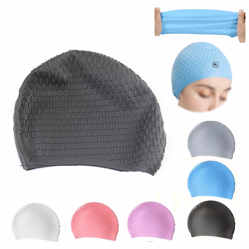 Unisex-Adult Silicone Swim Cap