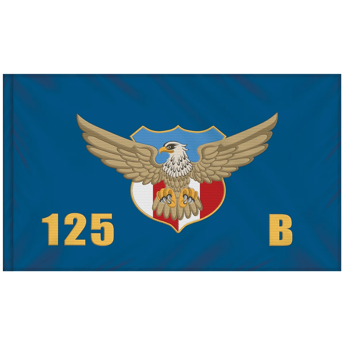 3' x 5' Single Sided Embroidered Flag with Pole Sleeve 1