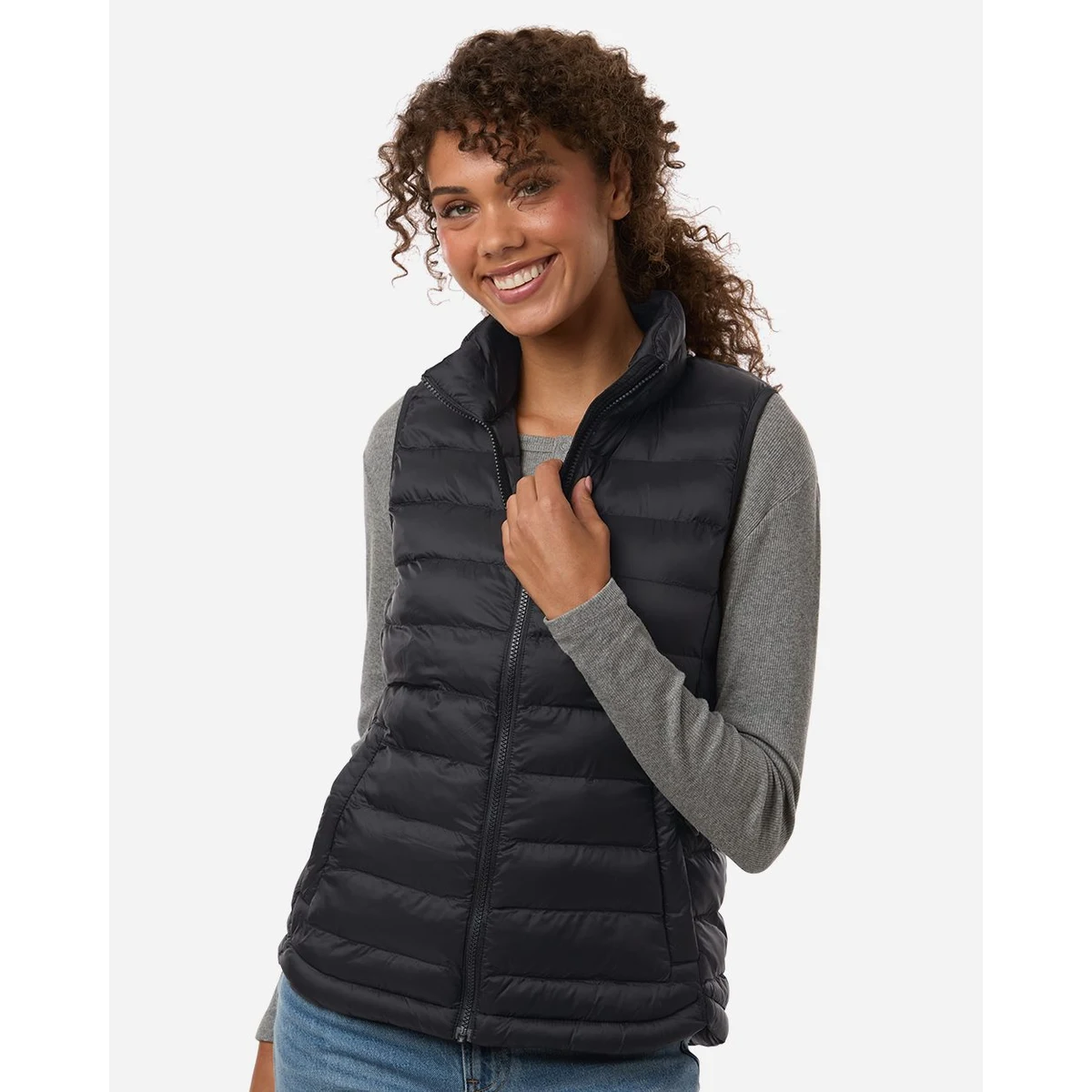 Women's Lightweight Poly-filled Packable Vest - W26717 1