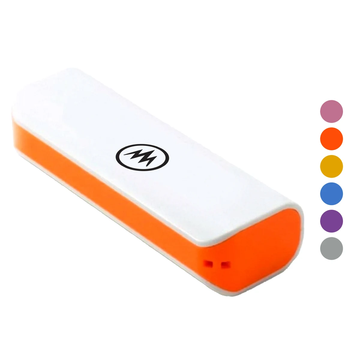 2200 mAh white and pastel power bank 1
