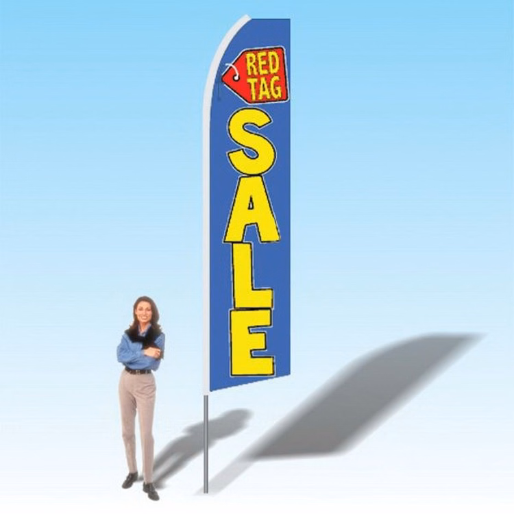 15FT Sale Red Tag Advertising Banner Flag