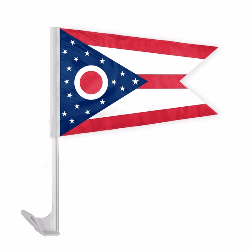 12"x16" & 10.5''x15'' Ohio Car Flags