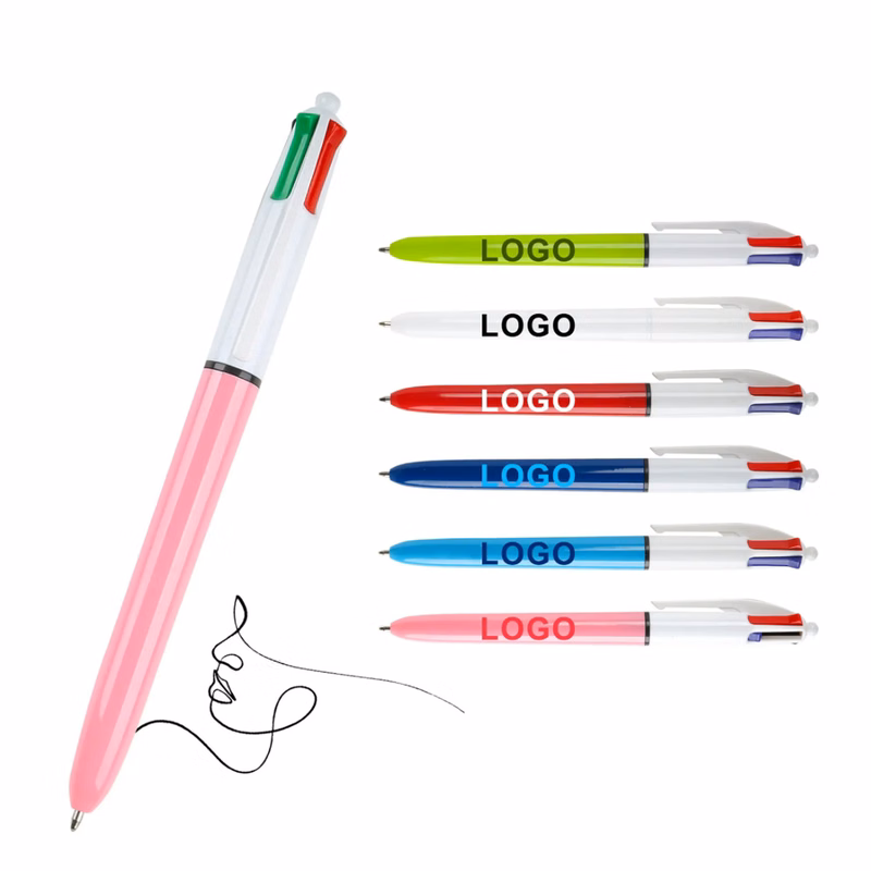 Four-Color Retractable Journal Pen