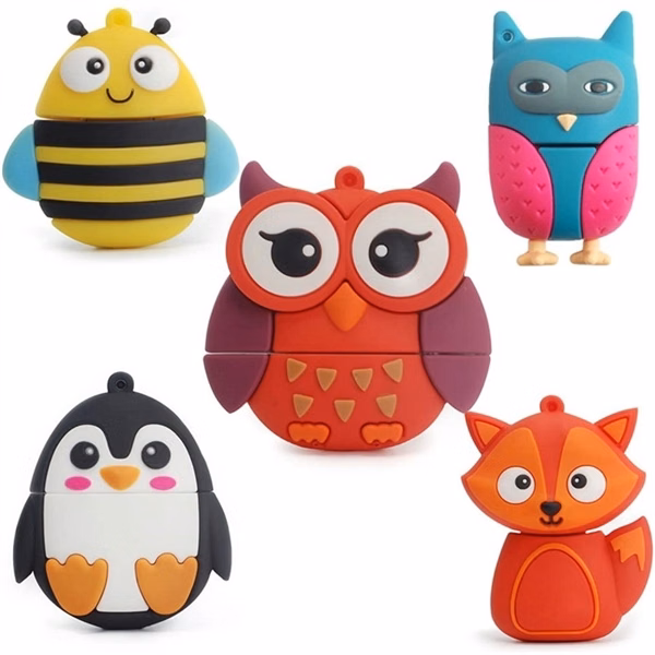 Cute Animals USB Flash Drive with Chain