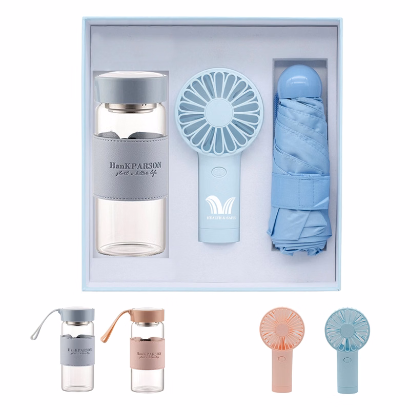 Fan Umbrella Cup Gift Box Set