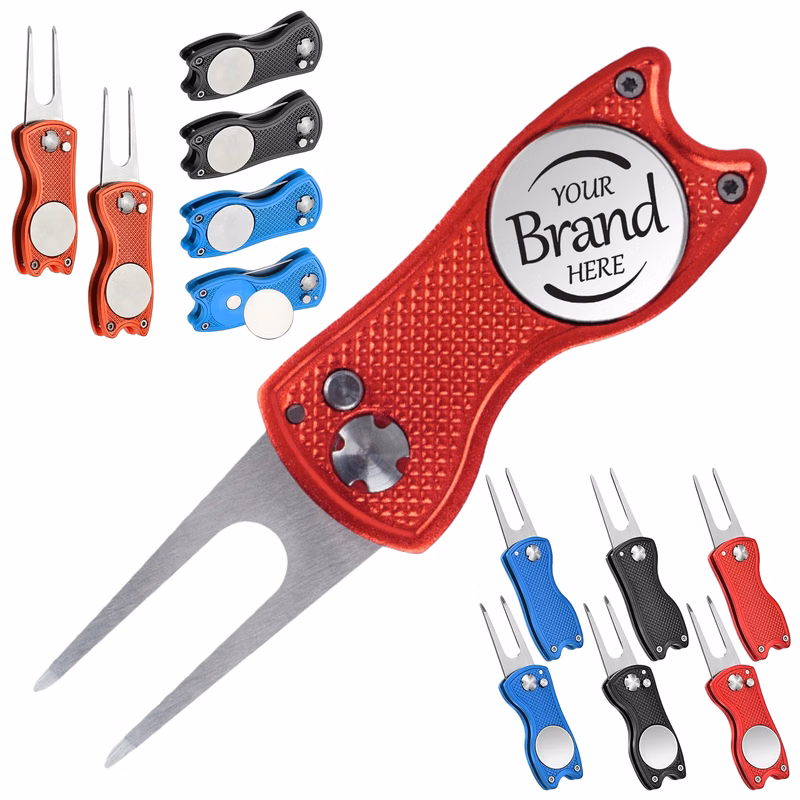 Foldable Magnetic Golf Divot Tool