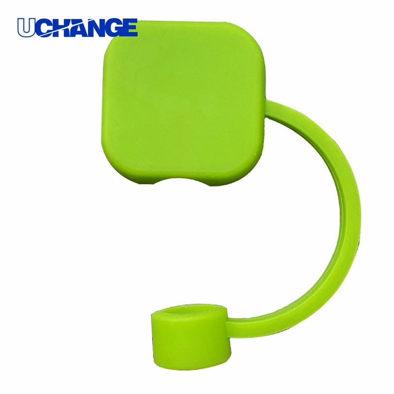 Square Silicone Straw Cap Dust Cover for 9 to 11mm Straws
