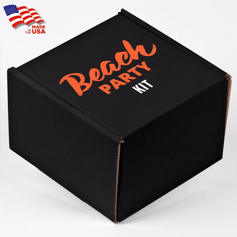 Screen Printed Corrugated Box Small 6x6x4 For Mailers, Gift