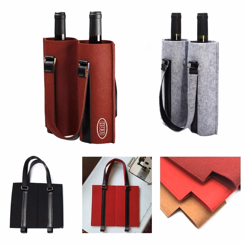 Wine Bag Bottle Felt Cloth Tote
