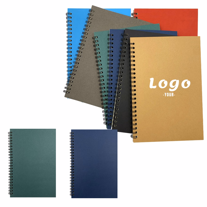 A5 Size Spiral-Bound Office Desk Calendar Notebook