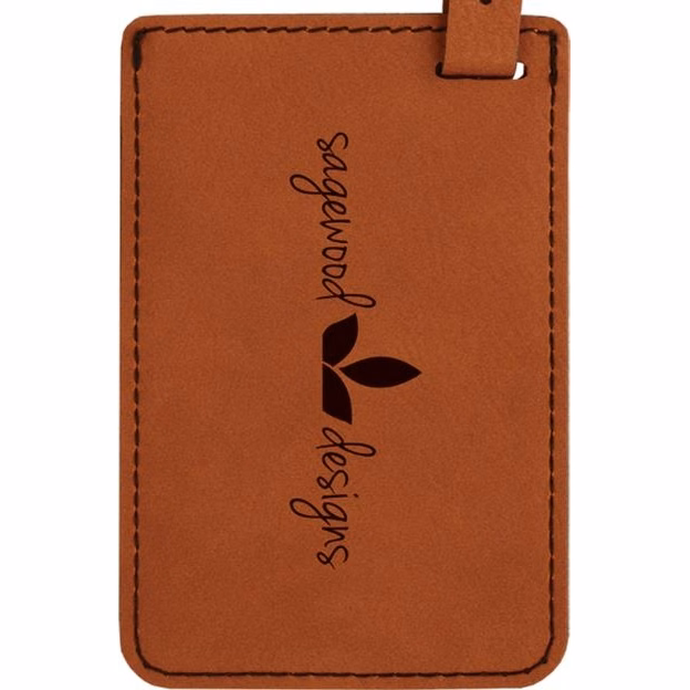 Rawhide Faux Leather Luggage Tag