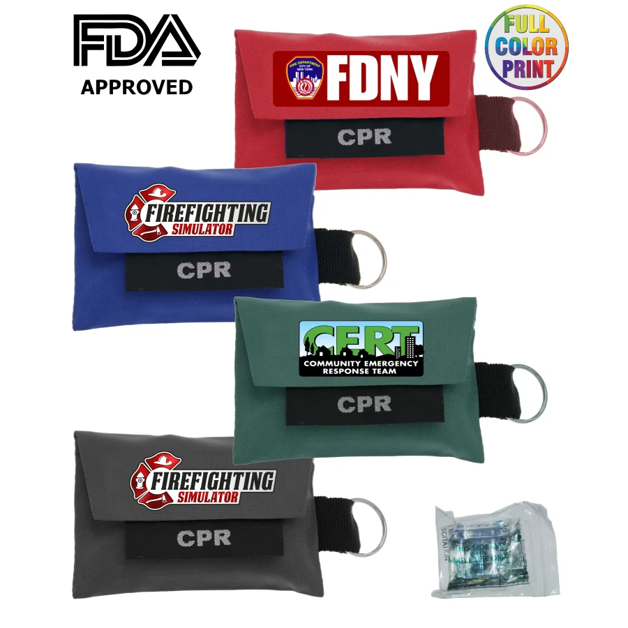 CPR Shield Pouch with Attached Key-Chain - FDA APPROVED! 1