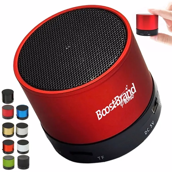 Custom Metal Portable Bluetooth Speaker — 2.4 Inch Wireless Audio Travel Promo